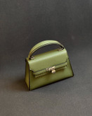 کیف چرم وارداتی زنانه طرح بیریک هرمس سبز