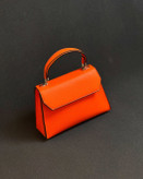 کیف چرم وارداتی زنانه طرح بیریک هرمس نارنجی