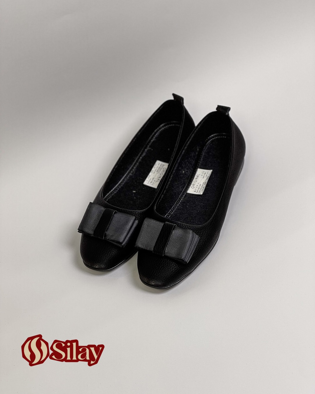 کفش دخترانه پاپیون دار تخت مشکی