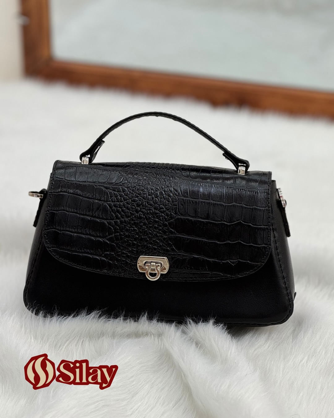 کیف چرم طبیعی گاوی زنانه