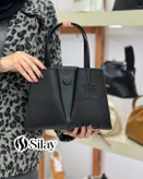 کیف چرم طبیعی زنانه دیبا مدل دکه ای رنگ مشکی