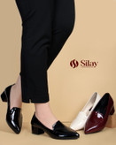 کفش زنانه مدل دو دوخت پاشنهدار | ورنی