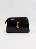 کیف زنانه YSL ورنی شیک و مجلسی مشکی