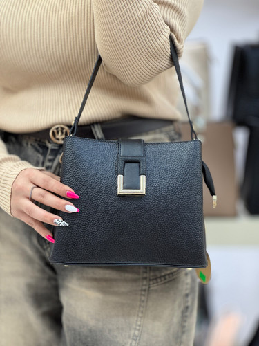 کیف زنانه هاتیج کد 314 | بند بلند با یراق و جنس ضمانتدار مشکی