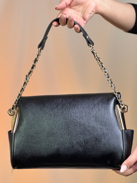 کیف زنانه چرم صنعتی وارداتی برند هاتیج کد 319 رنگ مشکی