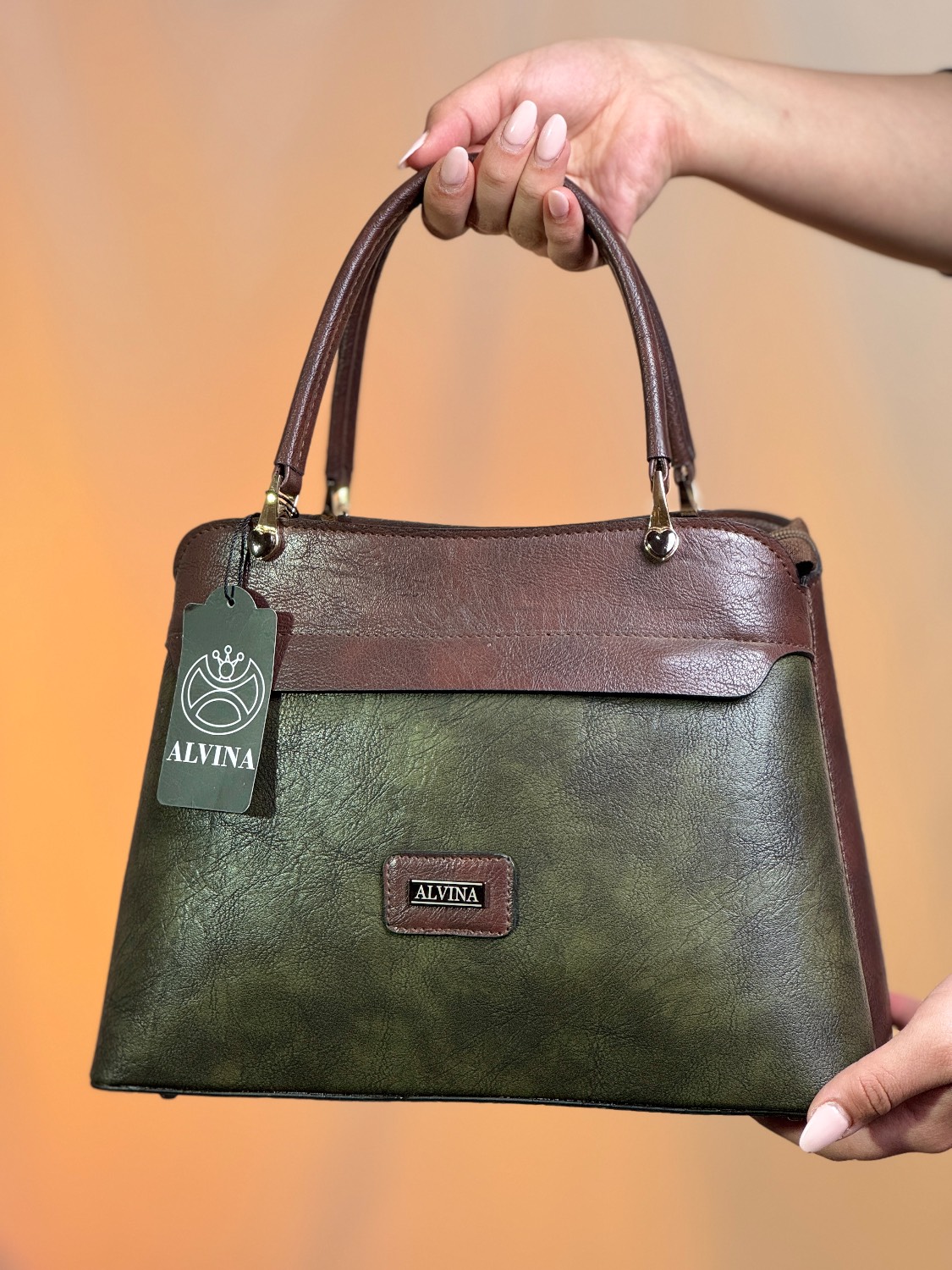 کیف زنانه چرم صنعتی وارداتی کد 235 ترکیبی